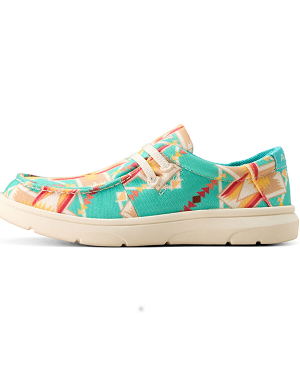 Image #2 - Ariat Boys' Hilo Southwestern Print Casual Shoes - Moc Toe, Blue, hi-res