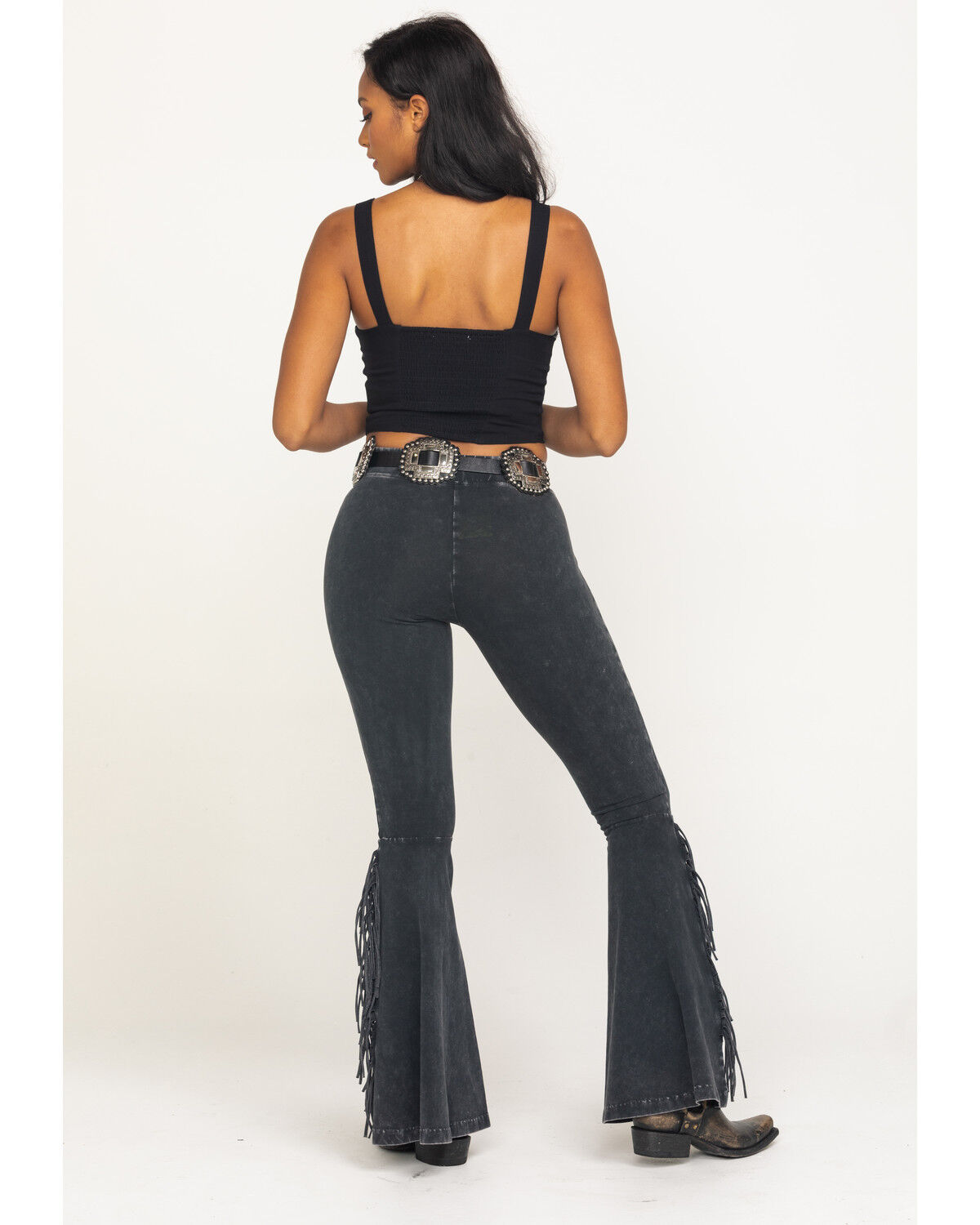 Womens fringe pants clearance