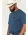 Image #3 - Ariat Men's Flag Bronco Short Sleeve Graphic T-Shirt, Blue, hi-res