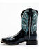 Image #3 - Dan Post Men's Eel Exotic Western Boots - Broad Square Toe , Black, hi-res