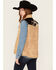 Image #4 - STS Ranchwear by Carroll Women's Quilted Cowhide Leather Zip Up Vest, Cream, hi-res