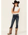 Image #1 - Silver Girls' Tammy Dark Wash Bootcut Jeans, Blue, hi-res