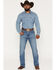 Image #1 - Wrangler Men's Retro Medium Wash Relaxed Bootcut Stretch Denim Jeans, Medium Wash, hi-res