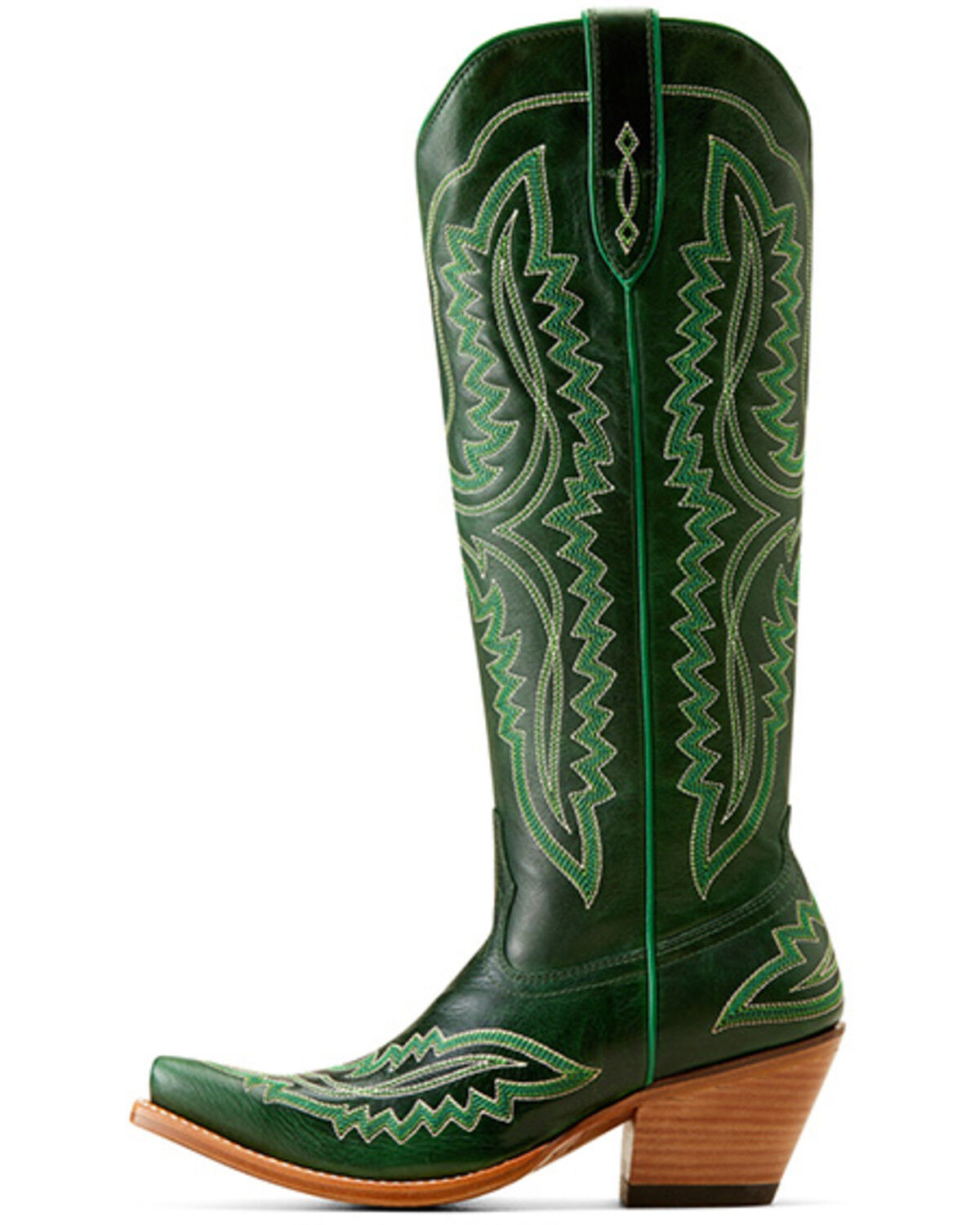 Image #2 - Ariat Women's Casanova Tall Western Boots - Snip Toe, Green, hi-res