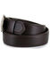 Image #3 - Cody James Men's Bullet Buckle Leather Belt, Brown, hi-res