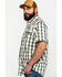 Carhartt Men's Plaid Rugged Flex Rigby Short Sleeve Work Shirt , Grey, hi-res