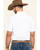 Image #2 - Gibson Men's Solid Short Sleeve Pearl Snap Western Shirt, White, hi-res