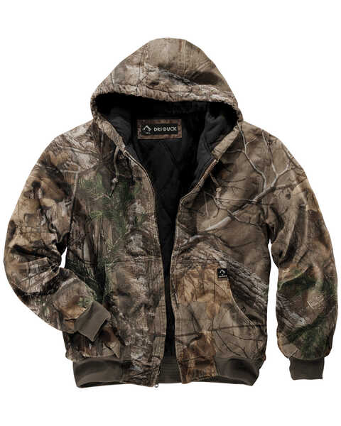 Dri Duck Men's Cheyenne Realtree Xtra Camo Hooded Work Jacket - Tall (XLT - 2XLT), Camouflage, hi-res