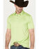 Image #2 - Ariat Men's Charger 2.0 Fitted Short Sleeve Polo Shirt, Bright Green, hi-res