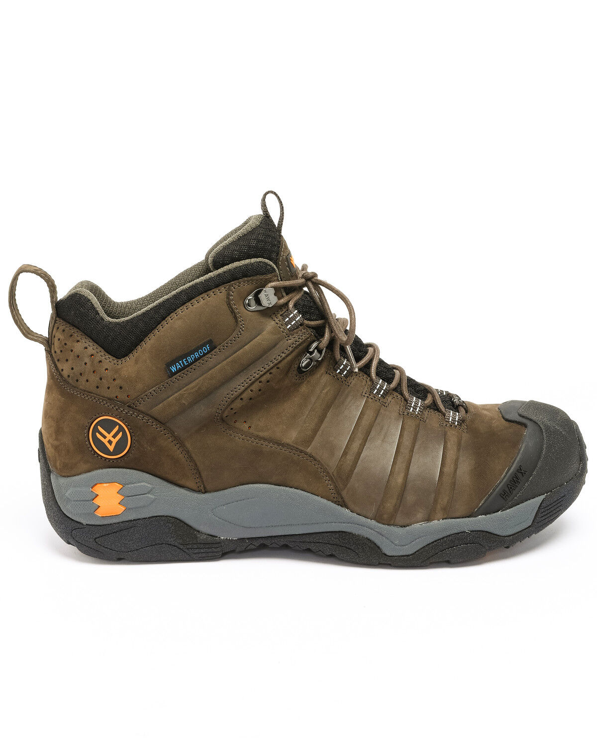 Image #4 - Hawx Men's Axis Waterproof Hiker Boots - Soft Toe, Moss Green, hi-res