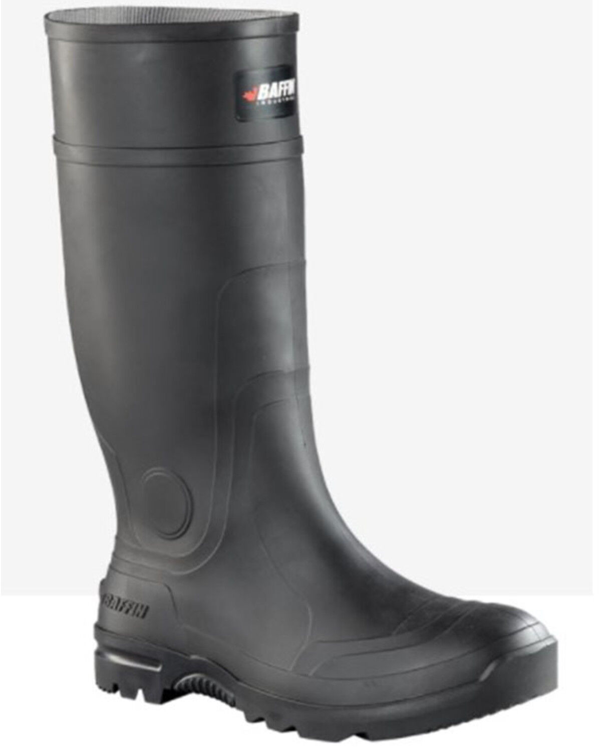 Image #1 - Baffin Men's Blackhawk (PLN) Waterproof Rubber Boots - Soft Toe, Black, hi-res