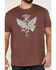 Image #3 - Moonshine Spirit Men's Get High Eagle Graphic T-Shirt , Burgundy, hi-res