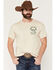 Image #2 - Riot Society Men's Reel Wild Short Sleeve Graphic T-Shirt, Natural, hi-res