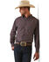 Image #1 - Ariat Men's Pro Series Immanuel Plaid Print Fitted Long Sleeve Button-Down Western Shirt, Black, hi-res
