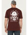 Image #4 - Ariat Men's Rebar Cotton Strong Hard Head Short Sleeve Graphic Work T-Shirt, Red, hi-res