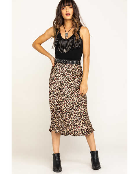 Show Me Your Mumu Women's Cheetah Fever Print Maci Skirt , Leopard, hi-res