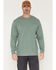 Image #2 - Carhartt Men's Deerborn Logo Loose Fit Long Sleeve Graphic T-Shirt, Sage, hi-res