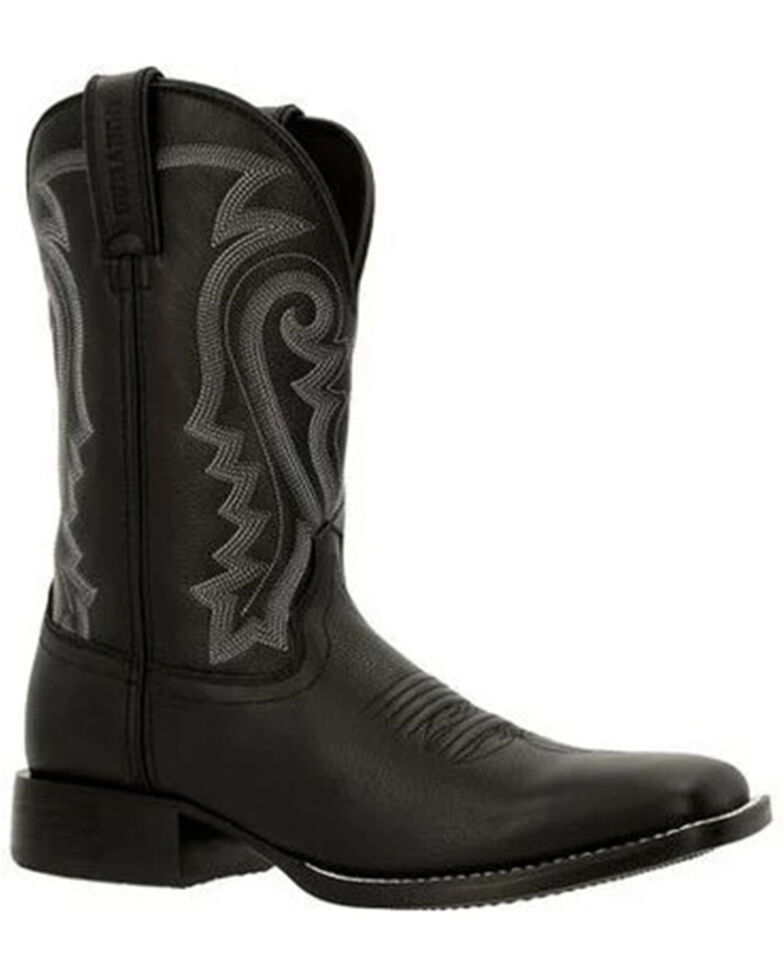 Durango Men's Westward Onyx Western Boots - Wide Square Toe, Black, hi-res