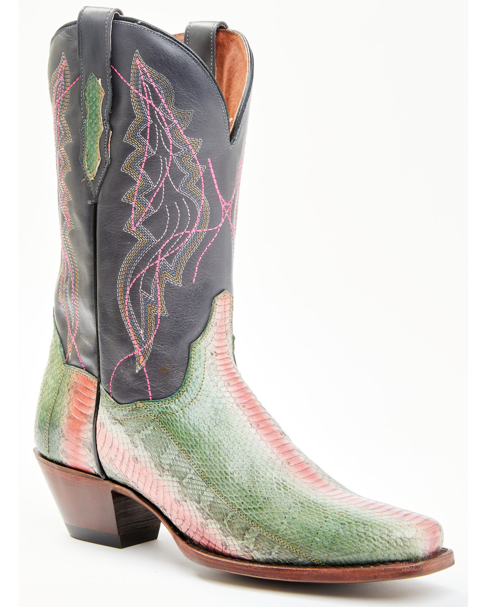 Dan Post Women s Exotic Watersnake Skin Western Boots Square Toe