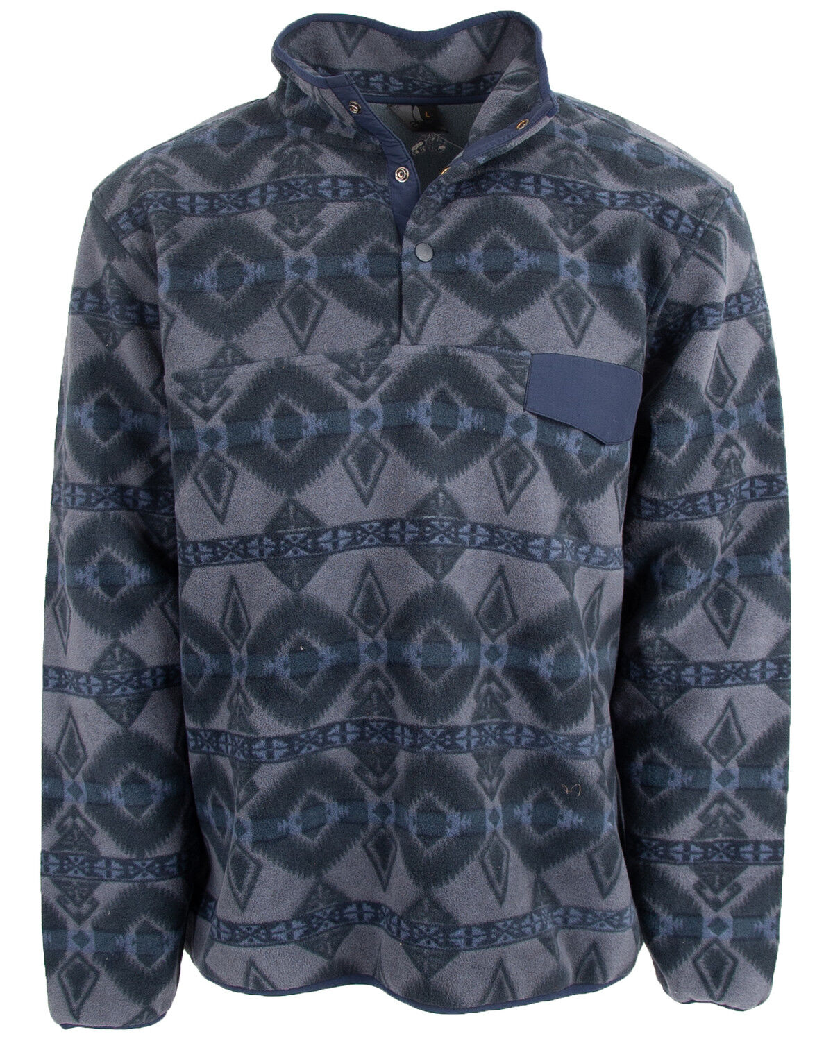 Sts ranchwear men's grey unisex aztec fleece sweatshirt