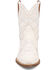 Image #4 - Dingo Women's Sweetheart Embroidered Booties - Round Toe, White, hi-res