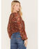 Image #4 - Idyllwind Women's McCoy Meshed Lace-Up Top, Brown, hi-res