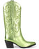 Image #2 - Jeffrey Campbell Women's Dagget Metallic Western Boots - Snip Toe , Green, hi-res