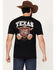 Image #1 - Changes Men's Lone Star Texas Short Sleeve Graphic T-Shirt, Black, hi-res