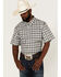 Image #1 - RANK 45&reg; Men's Sponsor Plaid Print Short Sleeve Button-Down Western Shirt, Multi, hi-res