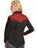 Image #3 - Scully Women's Crimson Floral Embroidered Shirt, Red, hi-res