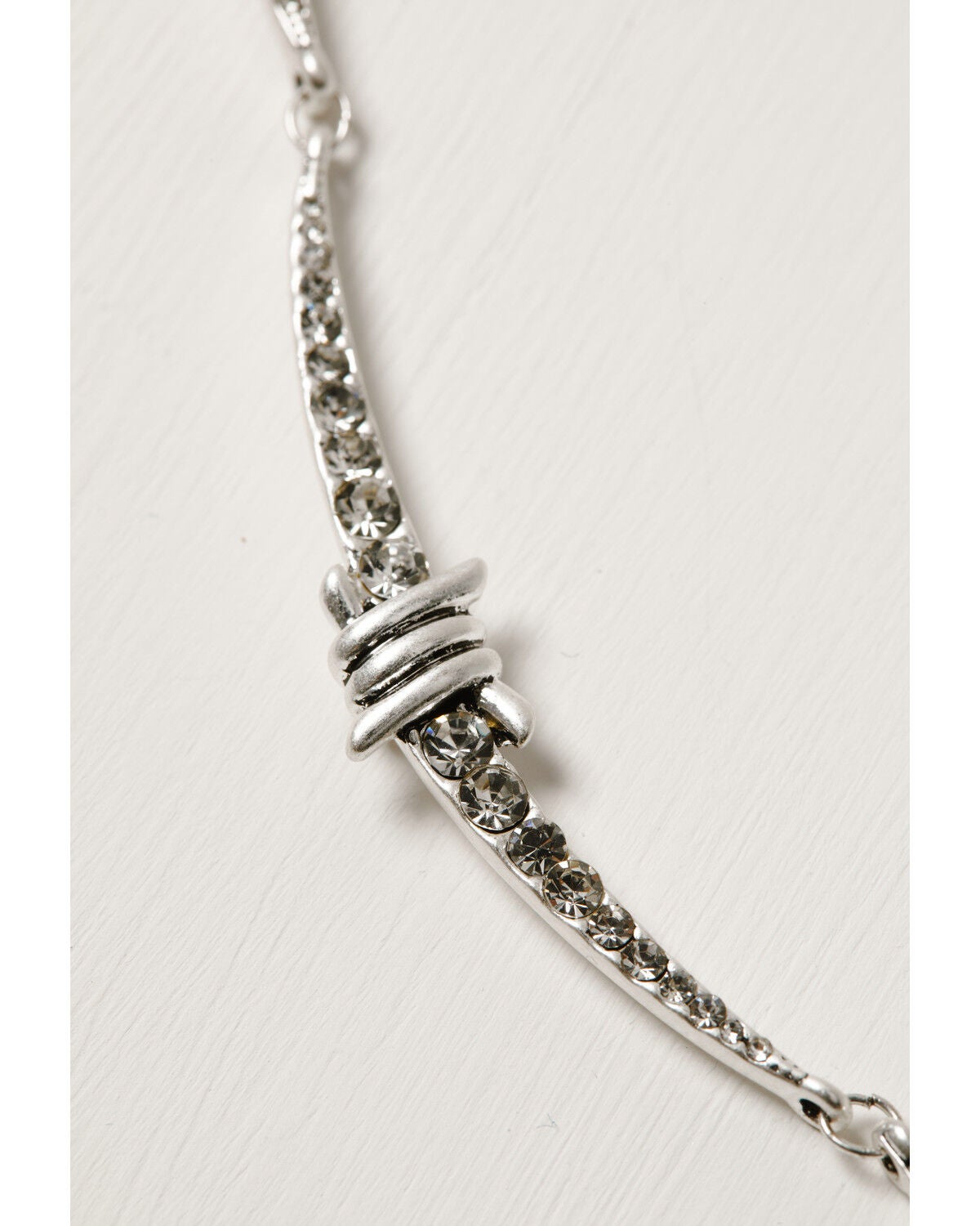 Image #2 - Lainey Wilson Women's Barbed Wire Embellished Collar Necklace, Silver, hi-res