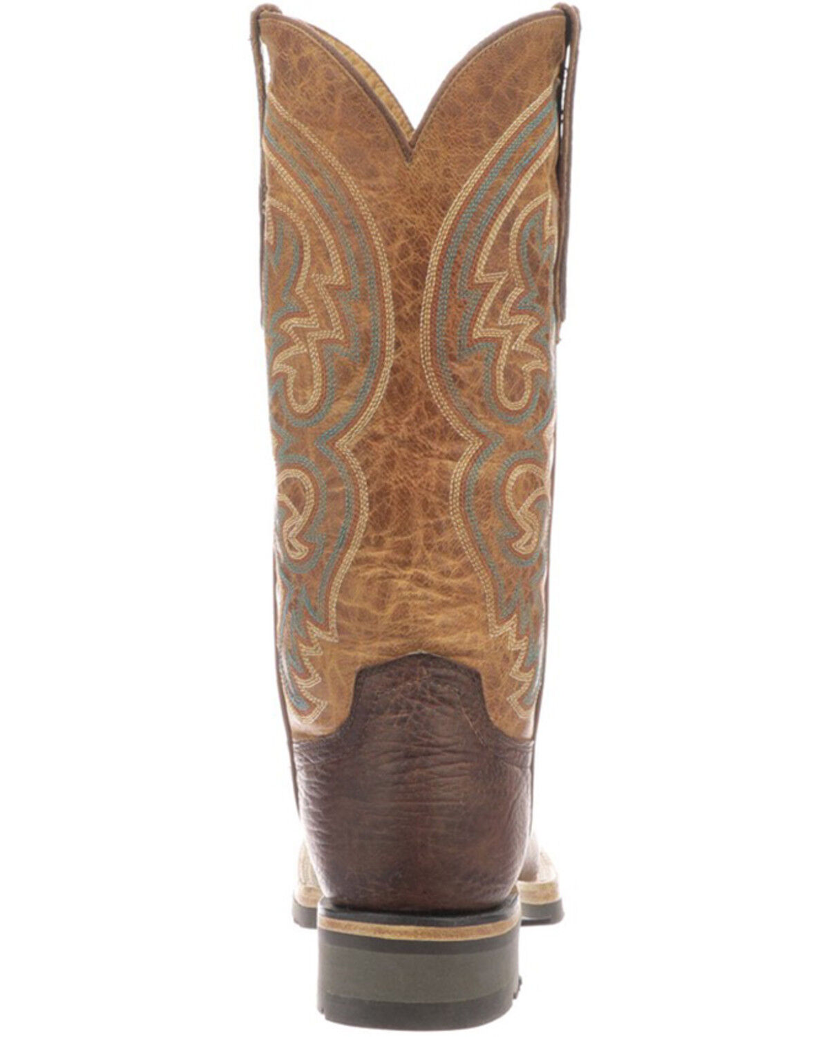 Image #5 - Lucchese Women's Ruth Cowhide Leather Western Boot - Square Toe, Chocolate, hi-res