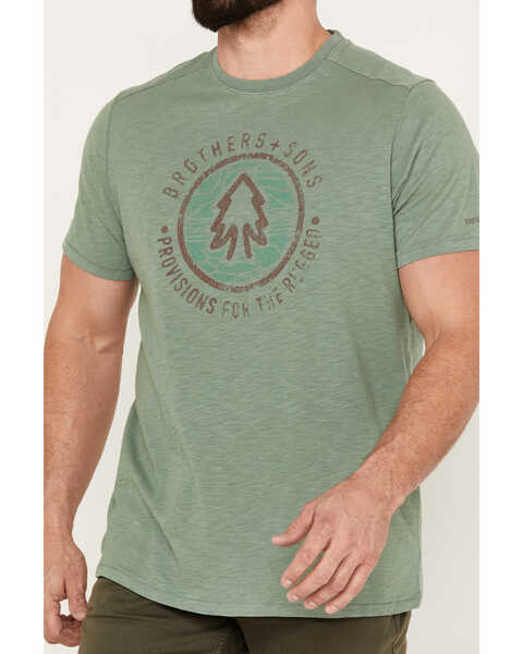 Image #3 - Brothers and Sons Men's Tree Circle Short Sleeve Graphic T-Shirt, Sage, hi-res