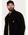 Brixton Men's Porter Long Sleeve Waffle Corduroy Button Down Shirt, Black, hi-res