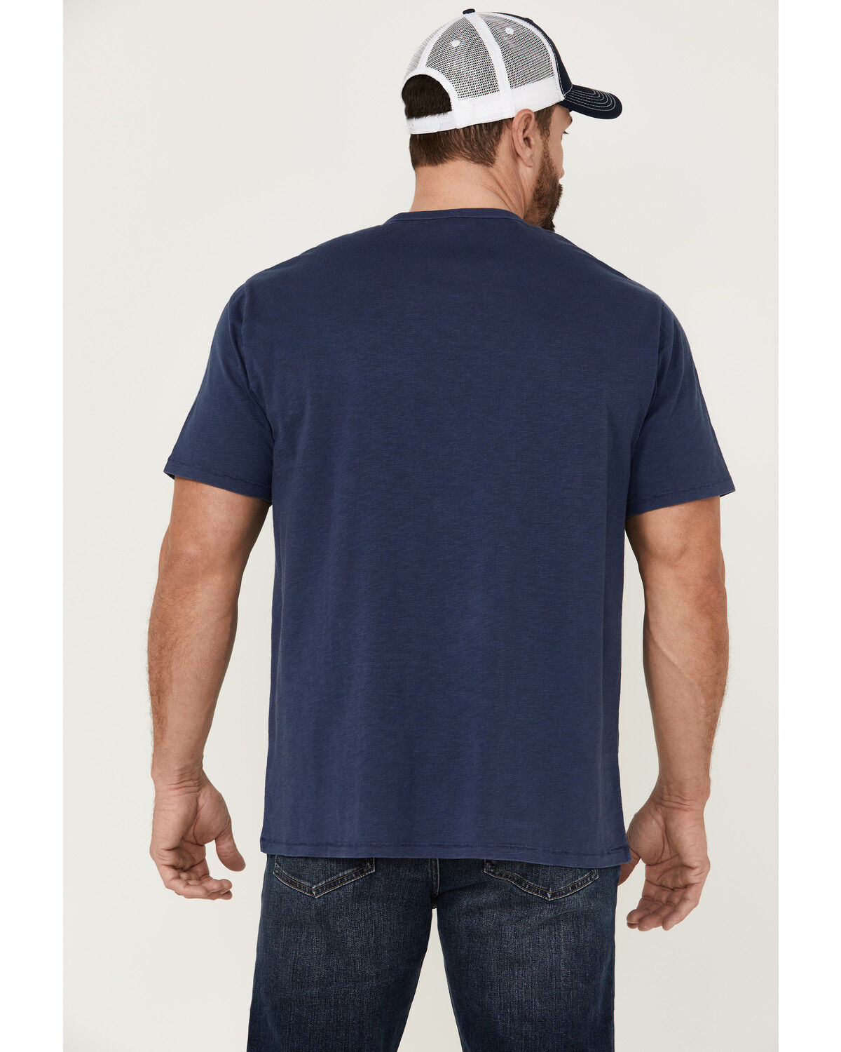 Image #4 - Brothers and Sons Men's Basic Short Sleeve Pocket T-Shirt, Navy, hi-res