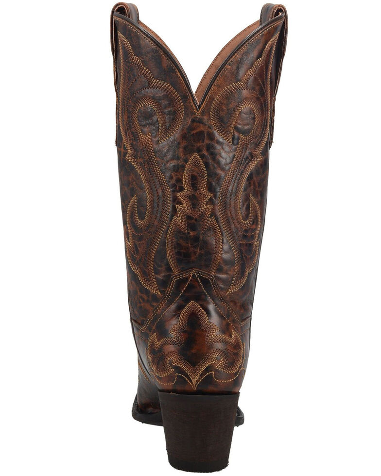 Dan Post Women's Marcella Western Boots - Snip Toe, Dark Brown, hi-res