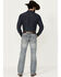 Image #3 - Rock & Roll Denim Men's Pistol Light Vintage Wash Stackable Bootcut Denim Jeans, Light Wash, hi-res