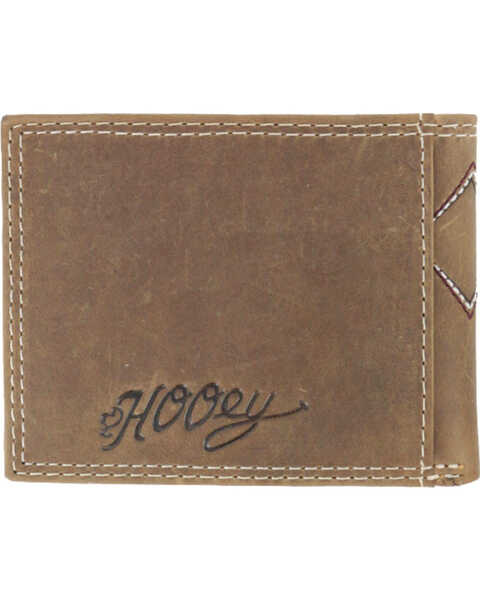 Hooey Men's Embroidered Bi-Fold Wallet, Brown, hi-res