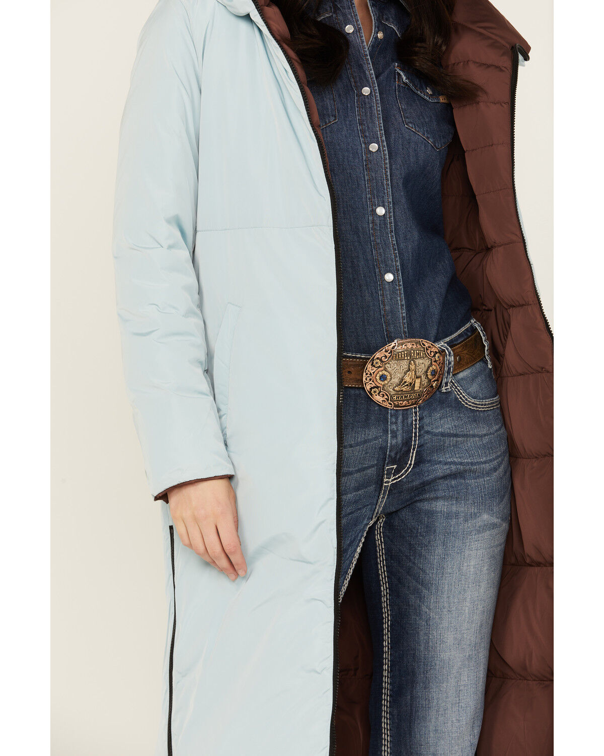 Image #3 - Rino & Pelle Women's Keila Reversible Puffer Coat, Wine, hi-res