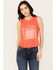 Image #1 - White Crow Women's Here For The Beer Graphic Tank, Red, hi-res