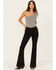 Image #1 - Shyanne Women's High Rise Stretch Flare Jeans, Black, hi-res