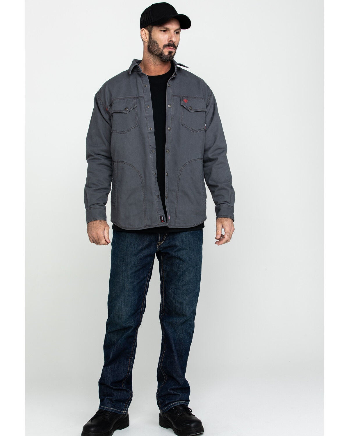 Ariat Men's Grey FR Rig Shirt Work 