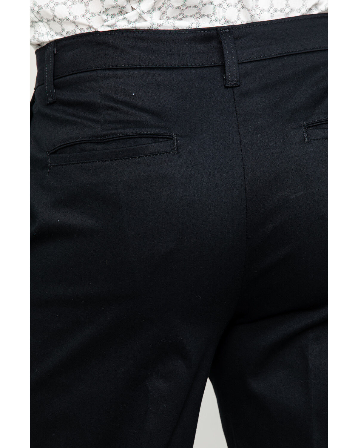 Image #5 - Wrangler Men's Casual Flat Front Western Pants, Black, hi-res
