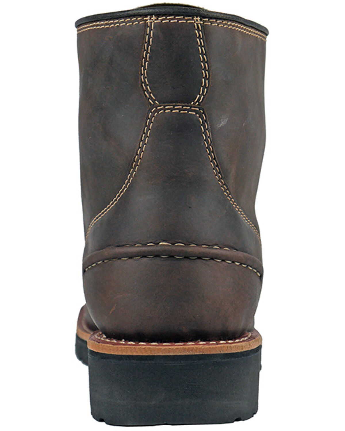 Image #5 - Hoss Men's DieHard Moc Waterproof Work Boots - Composite Toe, Dark Brown, hi-res
