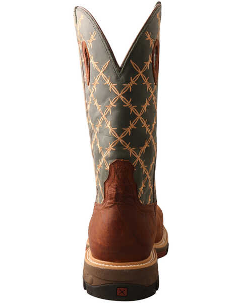 Image #4 - Twisted X Men's CellStretch Western Work Boots - Composite Toe, Brown, hi-res
