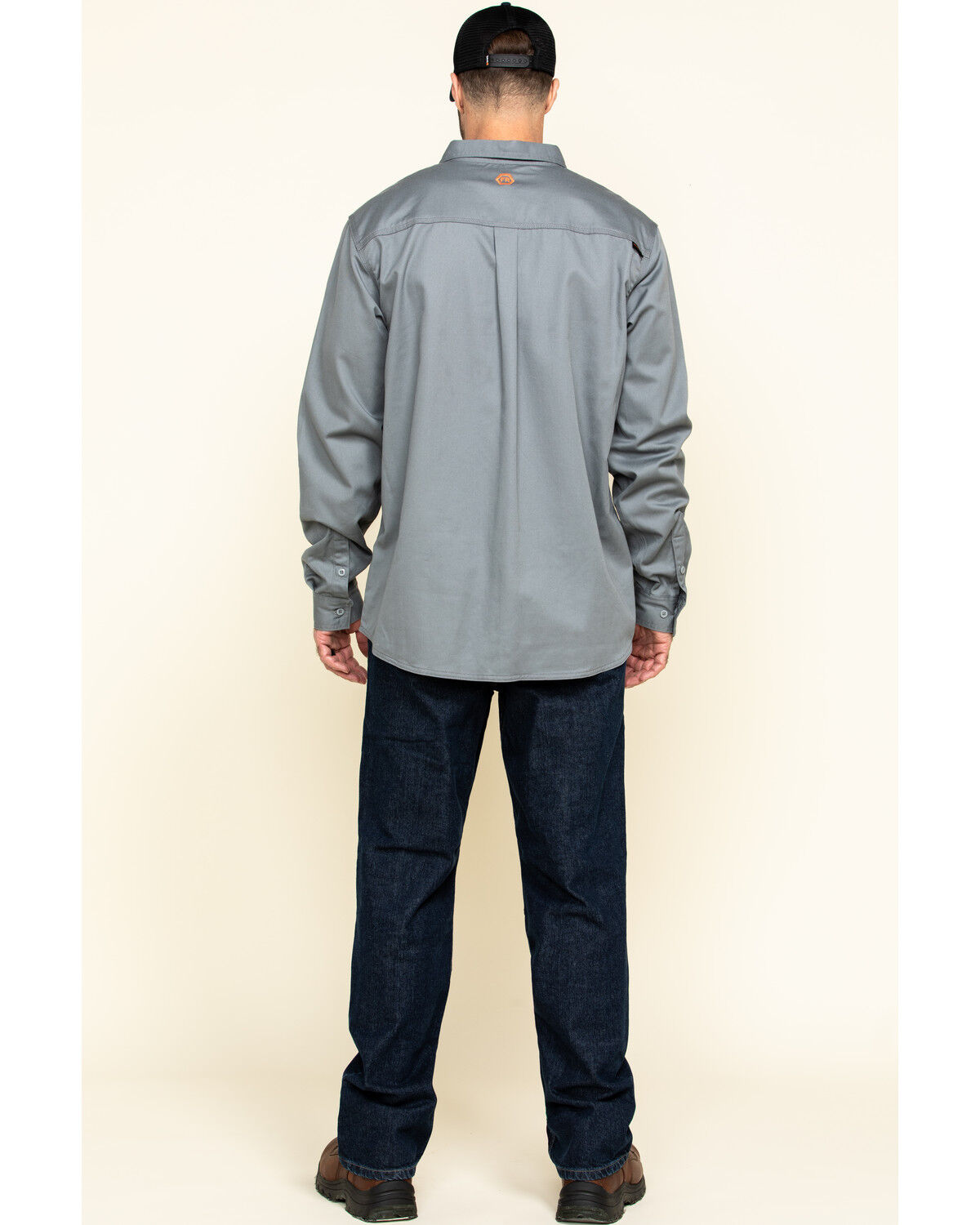 Image #5 - Hawx Men's FR Denim Straight Work Jeans, Indigo, hi-res
