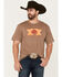 Cody James Men's Sunset Logo Graphic T-Shirt, Tan, hi-res