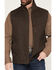 Image #3 - Cinch Men's Canvas Concealed Carry Vest, Brown, hi-res