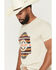Image #2 - Ariat Men's Zapoteco Geo Print Short Sleeve Graphic T-Shirt, Natural, hi-res