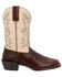 Image #2 - Durango Men's Westward Performance Western Boots - Square Toe, Chocolate, hi-res